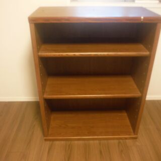 シェルフ　茶色の画像