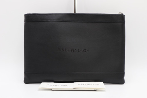 《BALENCIAGA/パンチングロゴ クラッチバッグ》 Aランク 373834