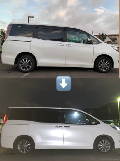 【新車外し】【取付込み】ヴォクシー、ノア、エスクァイア　4WDケツ上がり解消  純正サス