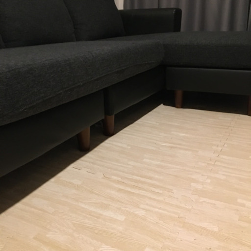 【 先着 】LOWYA ソファ リビングソファ ソファセット カウチソファ 三人掛け sofa チャコールグレー