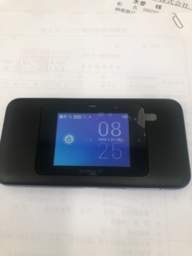 au speed wifi next Ｗ06 ブルー