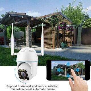 【決定済】防犯カメラ　高画質　防水防塵　WiFi接続　上下左右遠隔操作可能！！の画像