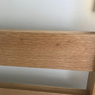 無印良品　オーク材　二段ベッド　マットレス付きの画像