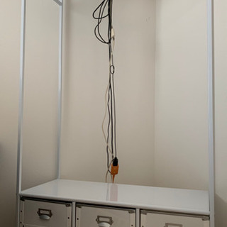 ディノス　ハンガーラック　引き出し収納付きの画像