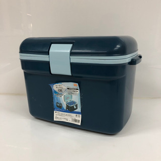 クーラーボックス中　濃い青色 13L