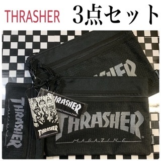 ◆新品未使用◆ THRASHER スラッシャー ポーチ3点セット...