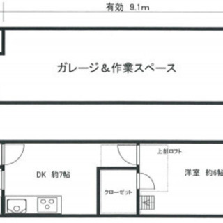 希少なガレージ、作業スペース付き戸建て♫ロフトも有りペットも可能...