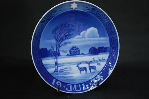 【WE】ロイヤルコペンハーゲン イヤープレート 1934「一軒家」