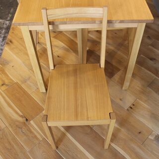 無印良品 天然木 タモ材 ダイニングテーブル W140 天然木 北欧