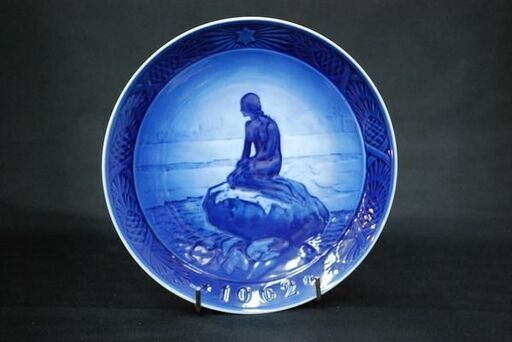 【WE】ロイヤルコペンハーゲン イヤープレート 1962「冬の小さな人魚」
