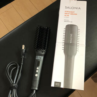 SALONIA サロニア ヒートブラシ ヘアアイロンスリムタイプの画像