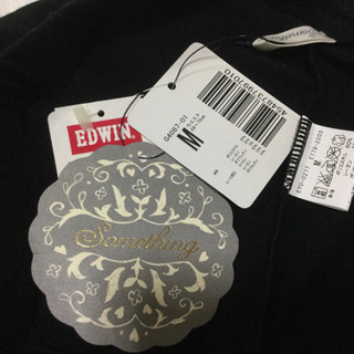 タグ付き未使用◆エドウィン　EDWINレギンス、裾レース　膝下丈　未使用の画像