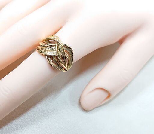 K18　リング　指輪　12号　イエローゴールド　M020