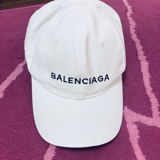 BALENCIAGA バレンシアガ キャップ　白　新品に近いの画像