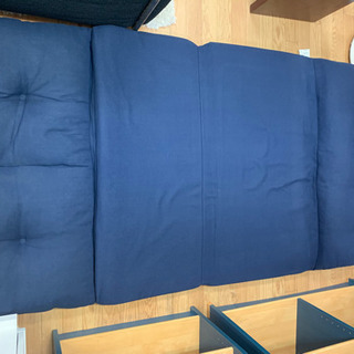 【リサイクルサービス八光　田上店】ニトリ　使い方いろいろ3way　ソファ座イス　ネイビーの画像