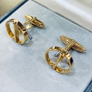 店頭販売済　★ dunhill ホールマークカフス ★の画像