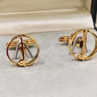 店頭販売済　★ dunhill ホールマークカフス ★