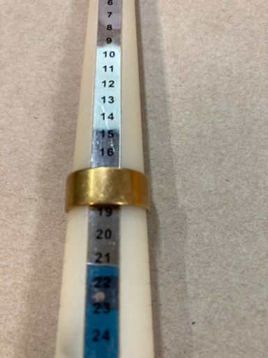 k18 平打　リング　サイズ18号　重さ　約7.6g