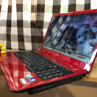 ☆彡💚爆速ＳＳＤ２４０ＧＢ／ＮＥＣリノベＰＣ💗高速ｉ５/女性にも人気のラズベリーレッド☆美品/Ｗｉｎ１０/Office2019付/15.6ｲﾝﾁ/メモリ4G/無線ＬＡＮ/ＤＶＤ・ＣＤ再生ソフト付　No.2009001の画像