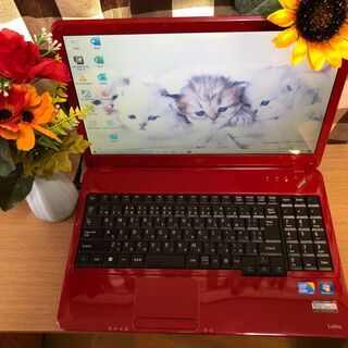 ☆彡💚爆速ＳＳＤ２４０ＧＢ／ＮＥＣリノベＰＣ💗高速ｉ５/女性にも人気のラズベリーレッド☆美品/Ｗｉｎ１０/Office2019付/15.6ｲﾝﾁ/メモリ4G/無線ＬＡＮ/ＤＶＤ・ＣＤ再生ソフト付　No.2009001の画像