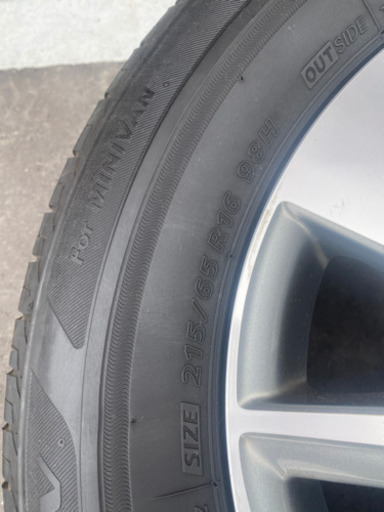 トヨタ　ヴェルファイア　20系　ハイブリッド　純正ホイール　タイヤ付き　215/65/16