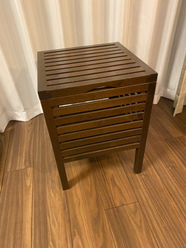 IKEA MOLGER 収納スツール ダークブラウン