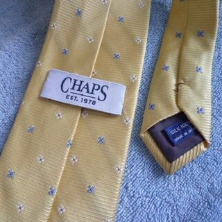 中古品 CHAPS ネクタイ 色：ゴールドの画像