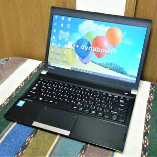 ?13.3型液晶/重さ1.4kg♬/高性能?第四世代Core i5/光速☆彡SSD256GB♪/メモリ8GB/Microsoft Office 2016?✎/SDカードスロット♪/USB3.0♪/HDMI?/Bluetooth® /すぐ繋がるWi-Fi?/すぐ使えるWindows10/点検整備清掃済み?/dynabook R734/M