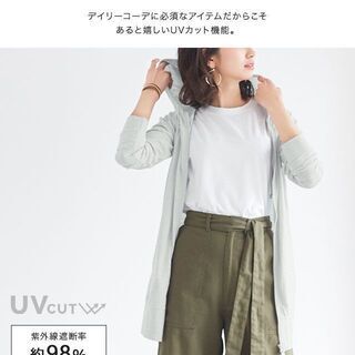 【新品】【10カラー、4サイズから選択】UVカット 綿混 スラブ...