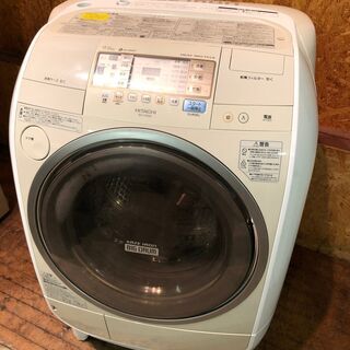 【管理KRS237】HITACHI 2010年 BD-V2200R 9.0kg / 6.0kg ドラム式洗濯乾燥機