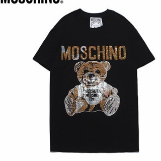 モスキーノMOSCHINO Tシャツ　スパンコール　スタッズ　テ...