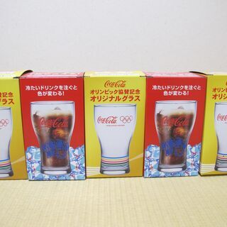 【新品未使用】コカコーラ　グラス　385ml　5脚セットの画像