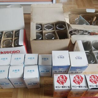 ガラスコップ３６個（ビールなどの景品など）