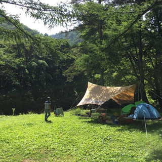 渓流釣りキャンプ