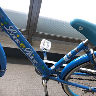 子ども用自転車　22インチ　水色の画像