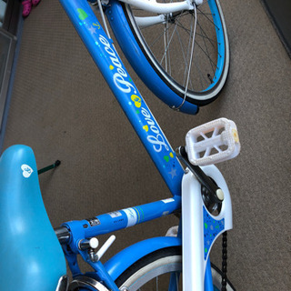 子ども用自転車　22インチ　水色の画像