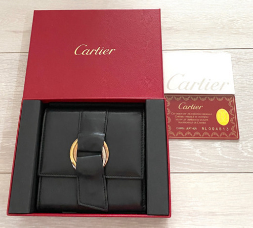 カルティエ　スリーカラーリング財布