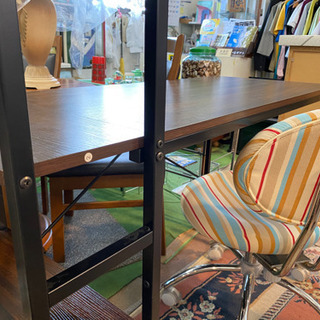 【ご売約済】本棚付きテーブルと椅子のセットの画像