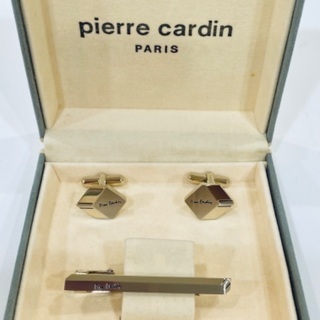店頭販売済　★ ピエールカルダン カフス＆タイピン３点SET ★