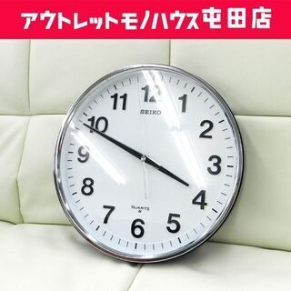 昭和レトロ SEIKO/セイコー クオーツ 学校 壁掛時計 丸型