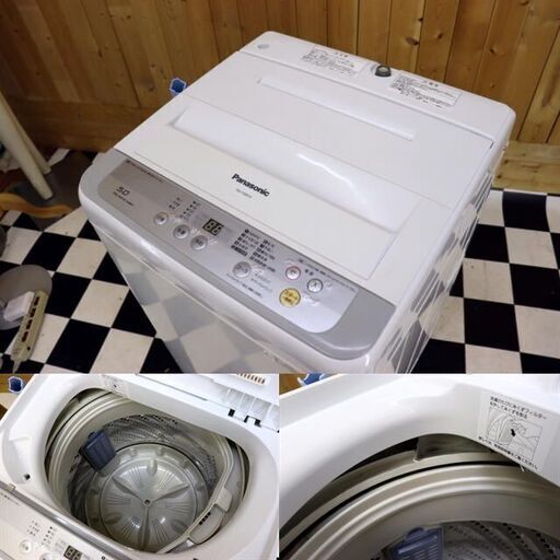 配達込み　全自動洗濯機　Panasonic　NA-F50B10 2017年製　5.0kg　ホワイト　単身　ビッグフィルター　住まい