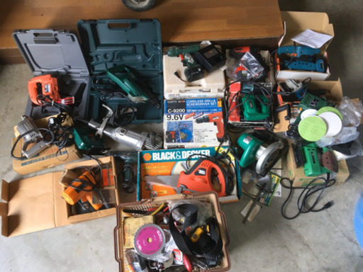 大量 電動工具 まとめ ドリル グラインダ サンダー ジグソー など まとめ 大工道具 DIY