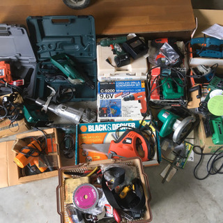 大量 電動工具 まとめ ドリル グラインダ サンダー ジグソー ...