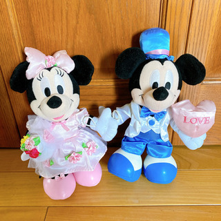 ミッキー&ミニー　ウエディング　ぬいぐるみ