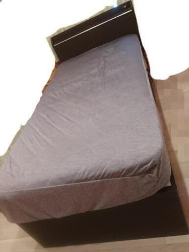 【美品】NITORIベッド 収納・コンセント付！