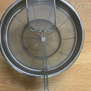 ステンレスざる2点セット限定価格¥1000の画像