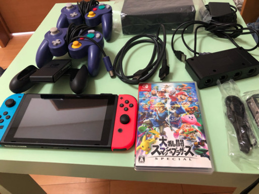 任天堂Switch本体＋大乱闘スマッシュブラザーズ＋コントローラー２つ