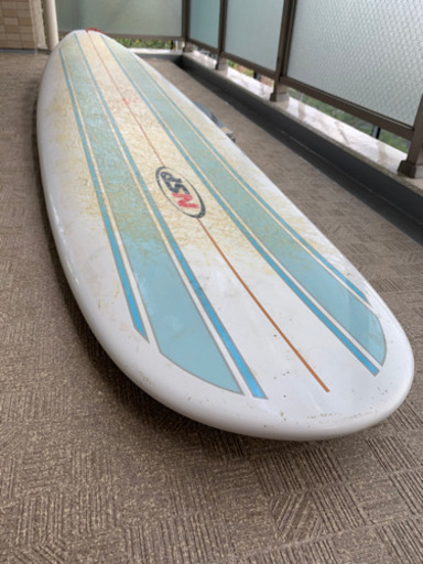 中古品　NSP ロングボード 8ft 約2m80cm、ハードケース付き