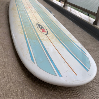 中古品　NSP ロングボード 8ft 約2m80cm、ハードケース付き
