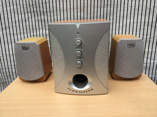 サウンドブースター アンプ内蔵 サブウーファー 2.1スピーカー